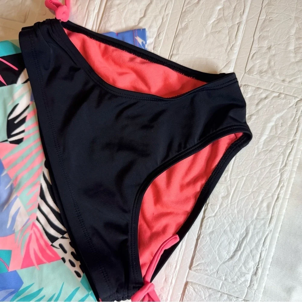Gerry Sz 10 Girls Colorful Tropical Print Bikini Set